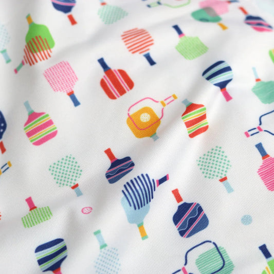 Pickleball Polo SS Romper-Blue Quail