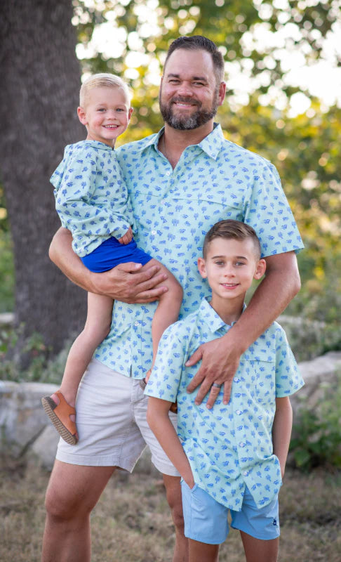 Mudbugs SS Shirt-Blue Quail