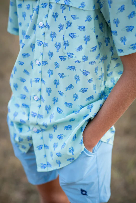Mudbugs SS Shirt-Blue Quail