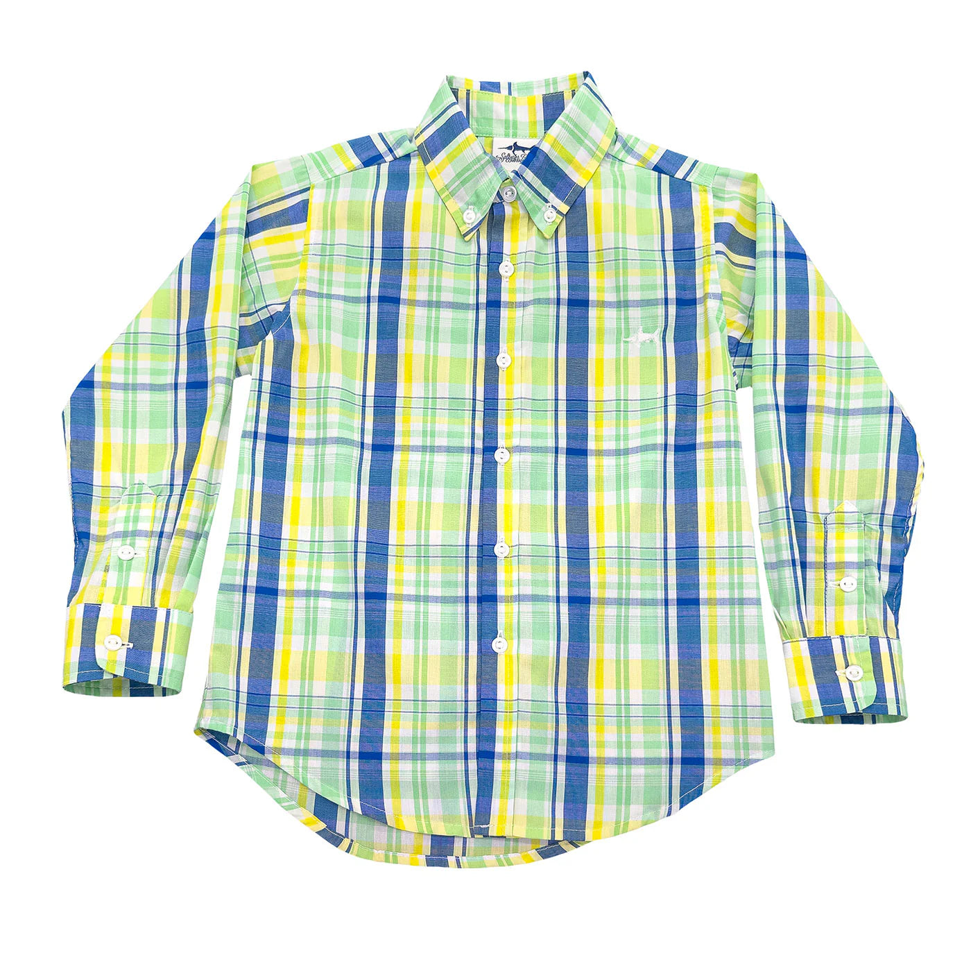 Carter Oxford Button Down Shirt in Golf Plaid pattern by Saltwater Boys