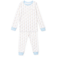 Load image into Gallery viewer, Grayson 2pc Pajama Pant Set-Easter Bunny Blue-Lila &amp; Hayes
