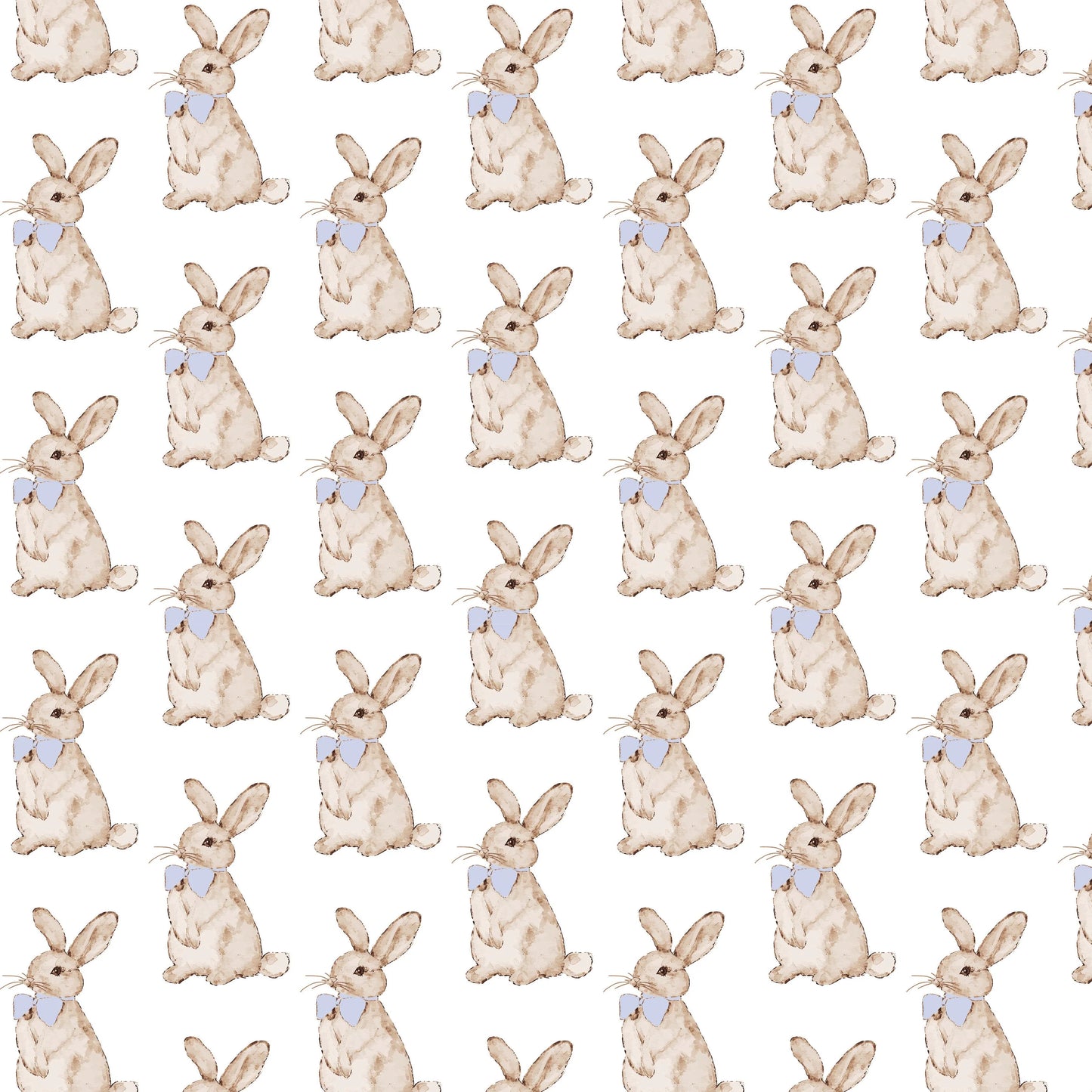 Palmer Bubble Easter Bunnies Blue by Lila & Hayes—boys' Pima cotton short-sleeve bubble with peter pan collar