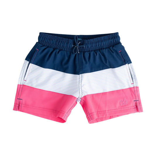 Boogie Board Swim Trunk-Navy/Peony Colorblock-Prodoh