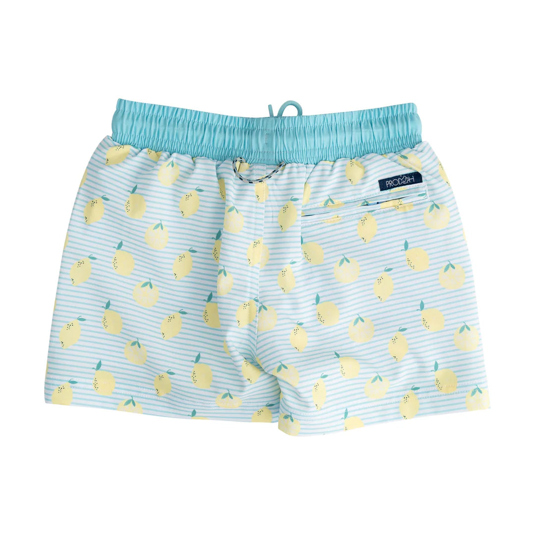 Boogie Board Swim Trunk-Lemon Stripe Print-Prodoh