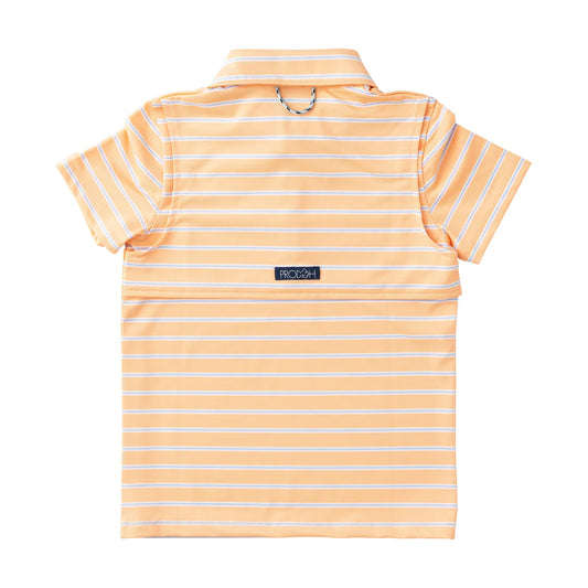 SS Pro Performance Polo-Orange Chiffon Stripe-Prodoh