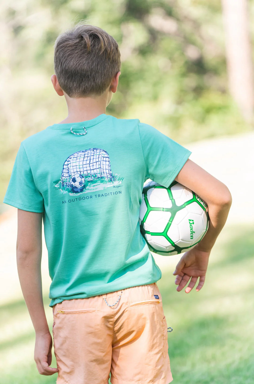 SS Cotton T-Shirt-Soccer Goal Art-Prodoh
