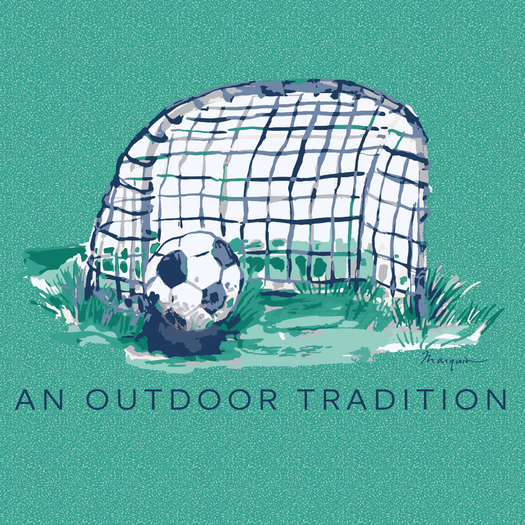 SS Cotton T-Shirt-Soccer Goal Art-Prodoh