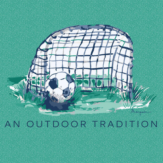 SS Cotton T-Shirt-Soccer Goal Art-Prodoh