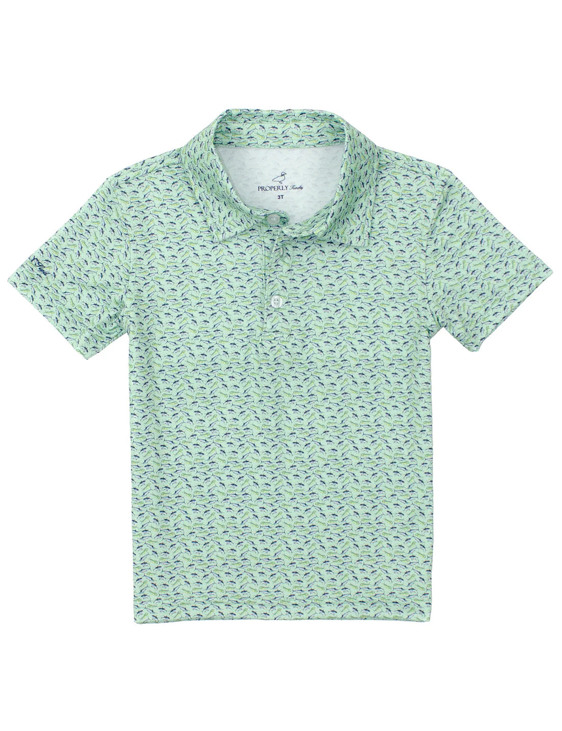 Inlet Polo in Trout Stream by Properly Tied—moisture-wicking, refined design