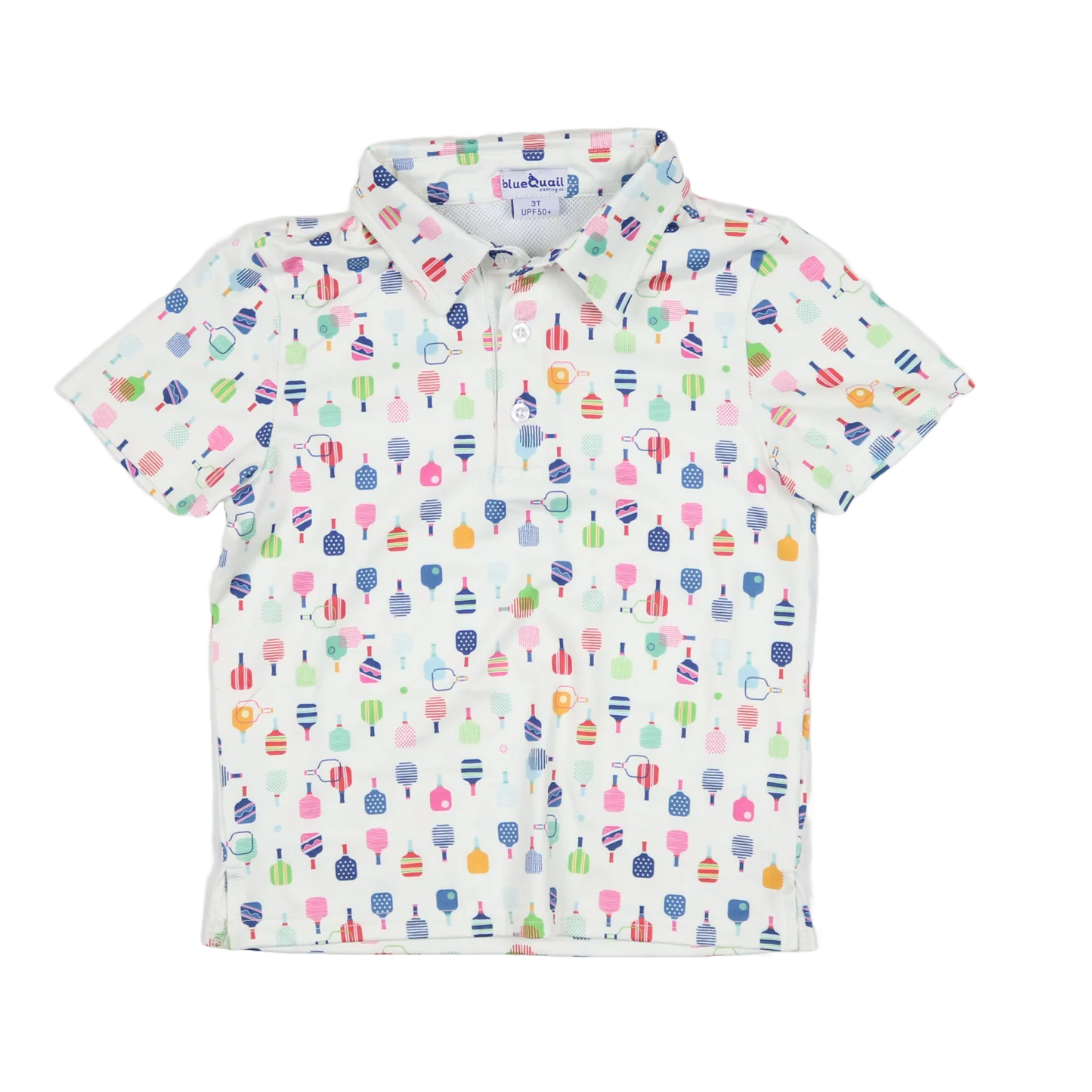 Pickleball Polo SS Shirt-Blue Quail