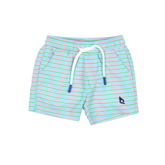 Sherbet Stripe -Swim Trunk