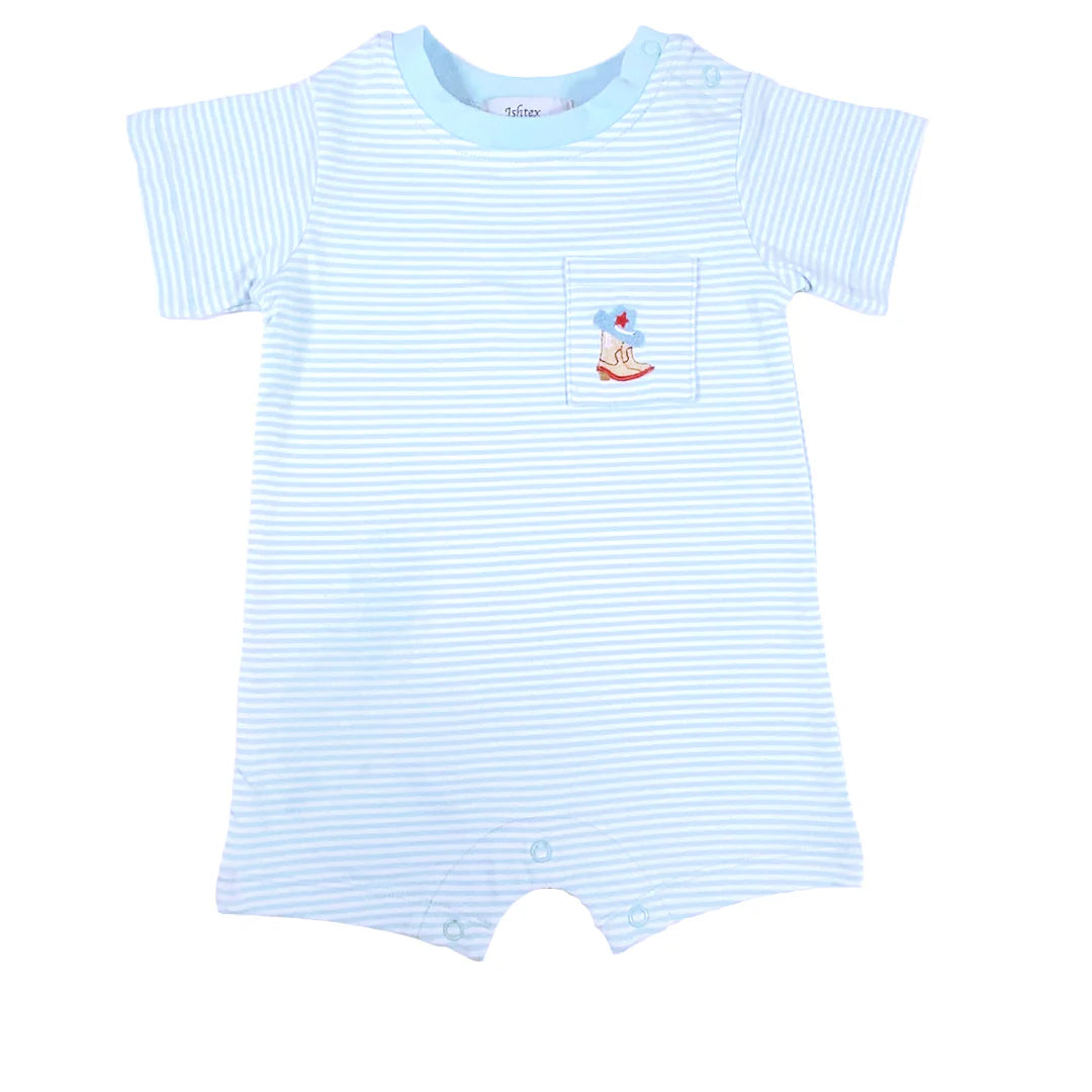 Ishtex Cowboy Romper in classic Western style with relaxed fit