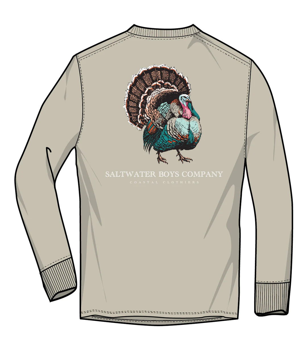 Colorful Turkey Long Sleeve Tee-Saltwater Boys