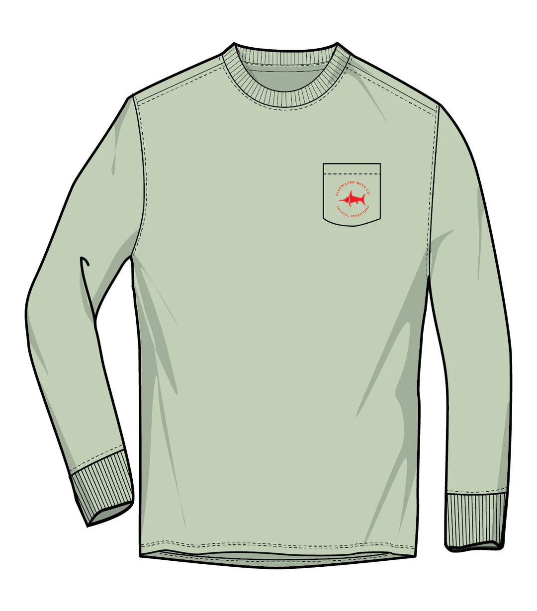 Christmas Deer Long Sleeve Tee - Saltwater Boys