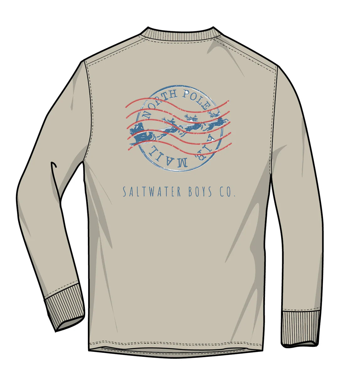 Christmas Stamp Long Sleeve Tee - Saltwater Boys