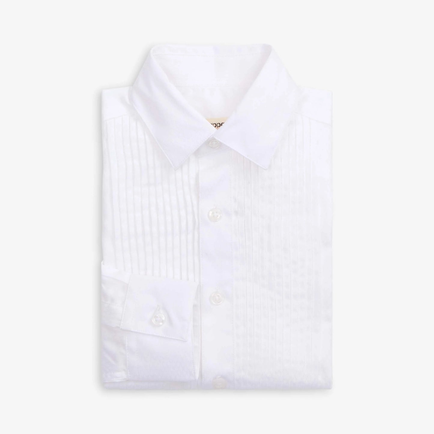 Appaman Classic Tuxedo Shirt in Plaza White, refined formalwear for young gentlemen