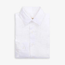 Load image into Gallery viewer, Classic Tuxedo Shirt- Plaza White
