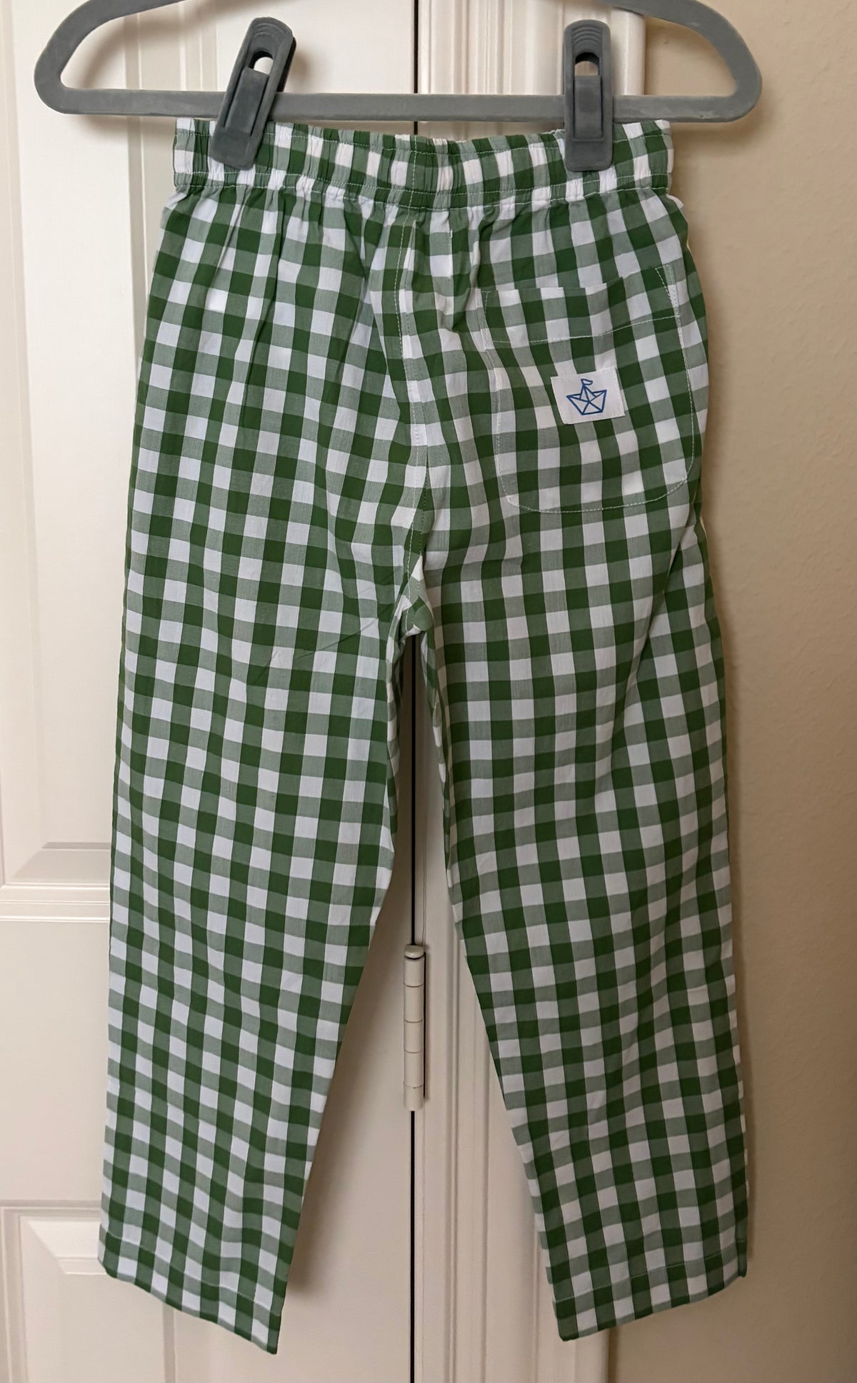 BENNETT PANT - GREEN GINGHAM