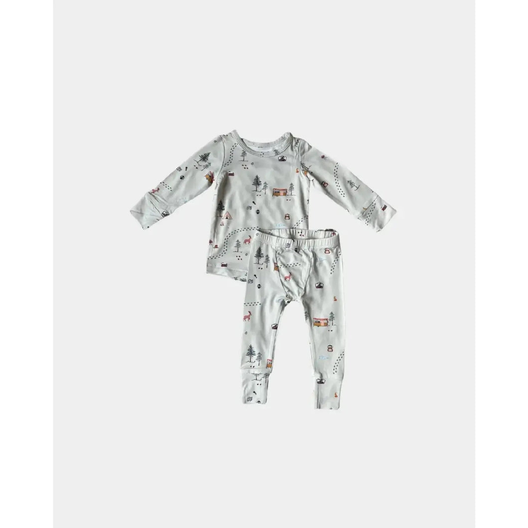 Baby Sprouts Camp Print Lounge Set