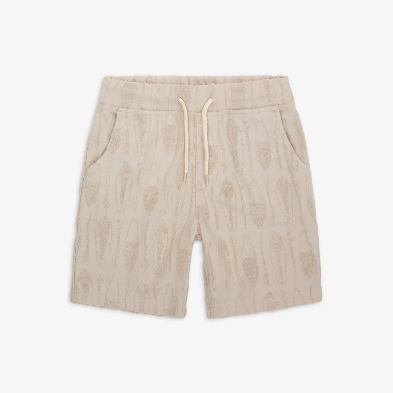 Preston Shorts in Taupe by Appaman, featuring raised surfboard texture and elastic waistband.