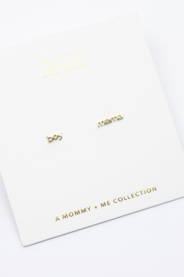Le La Lo Boy Mama Earrings—refined, heirloom-quality jewelry in warm, elevated design