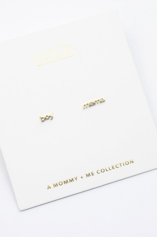 Le La Lo Boy Mama Earrings—refined, heirloom-quality jewelry in warm, elevated design