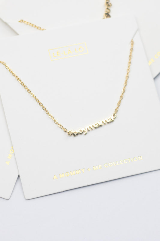 Le La Lo BoyMama gold-plated brass necklace with lobster clasp