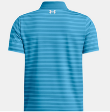 Load image into Gallery viewer, Under Armour MatchPlay Stripe Polo-Ether Blue
