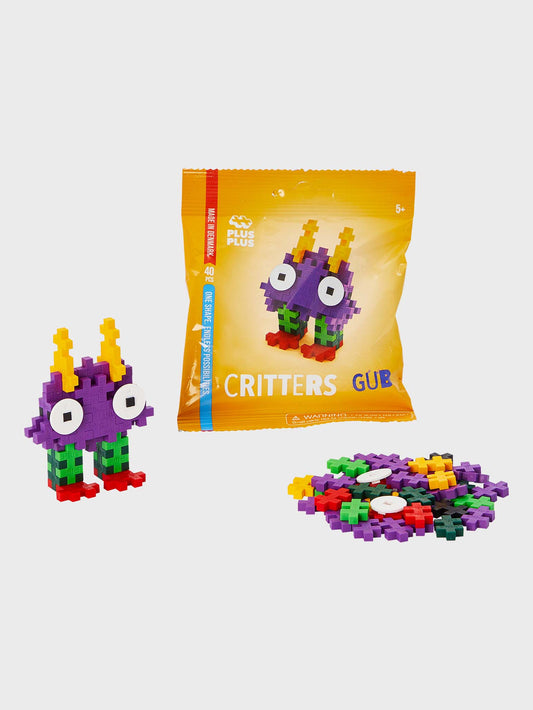 Gub Critter collectible toy from Plus-Plus USA, machine-washable activity toy for creative play