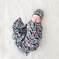 Load image into Gallery viewer, Posh Peanut Miles Swaddle &amp; Beanie Set
