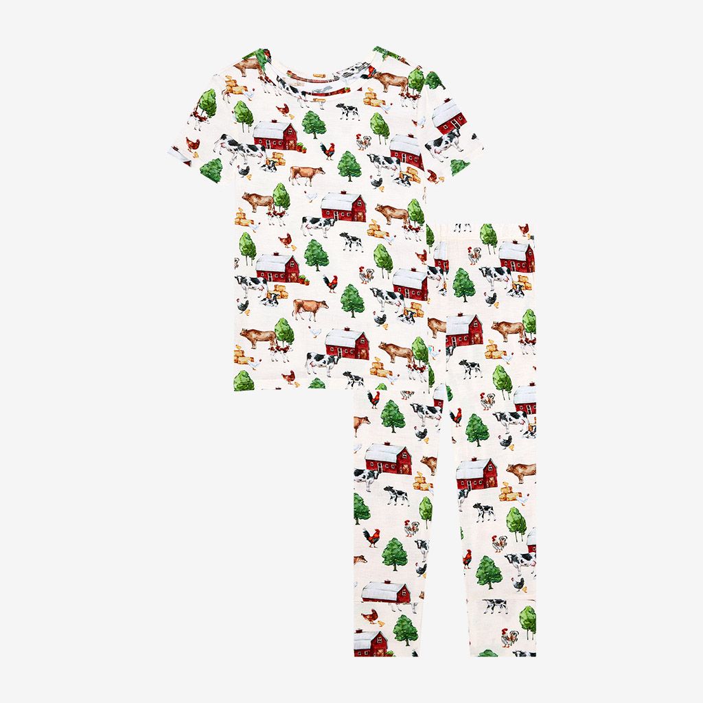 Posh Peanut Nashville pajamas, refined boys' sleepwear in neutral tones