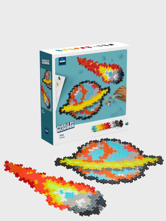 Plus Plus Puzzle by Number Space 500 PC interlocking mosaic pieces for creative building