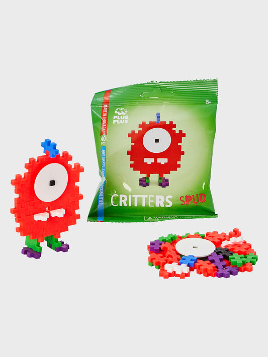 Spud Critter construction toy from Plus-Plus USA—collectible character building set