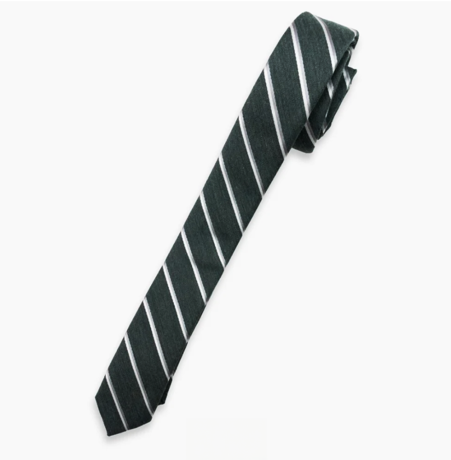 Appaman Tie in Sage Stripe, premium necktie with understated striped pattern