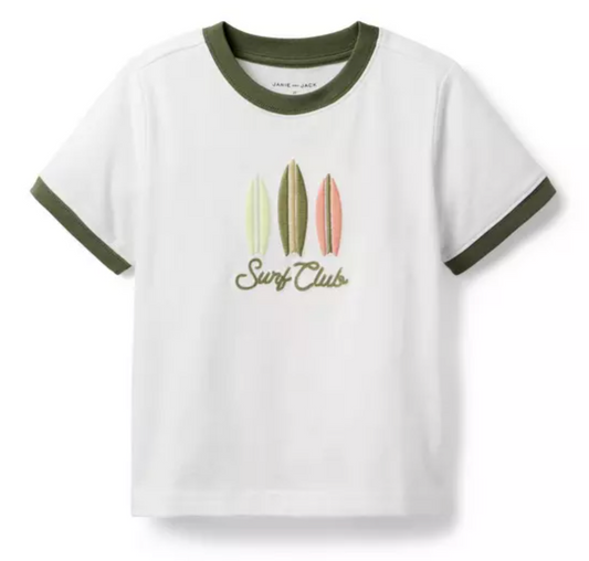 Janie and Jack Surf Club T-Shirt in refined coastal design