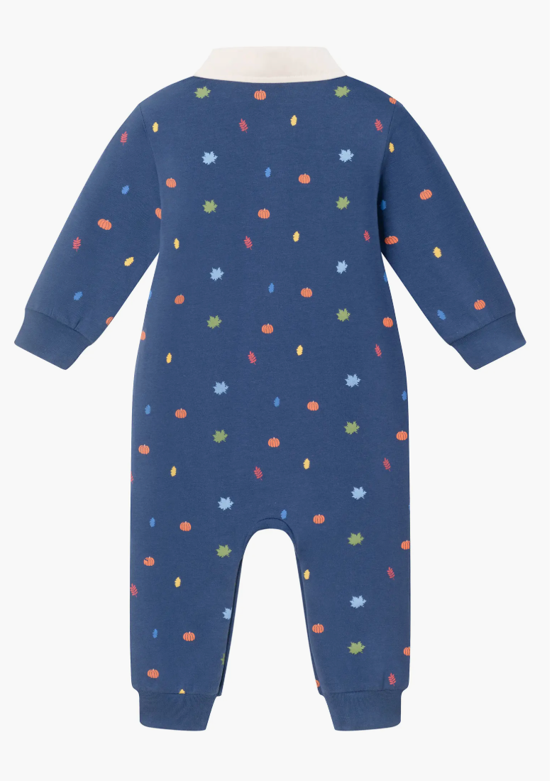 Fall Themed Rugby Romper-Andy & Evan