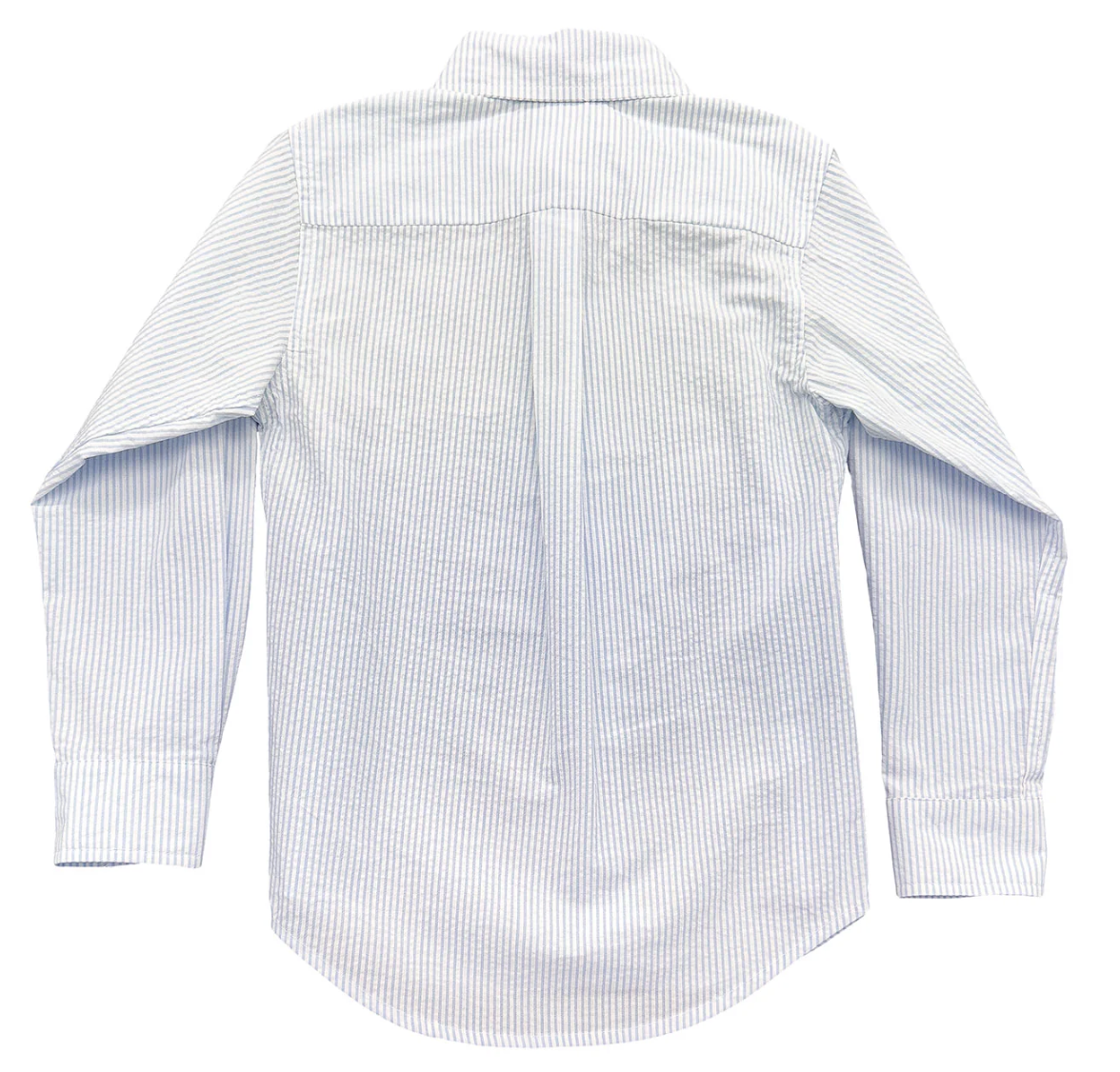 Carter Oxford Shirt-Light Blue Seersucker