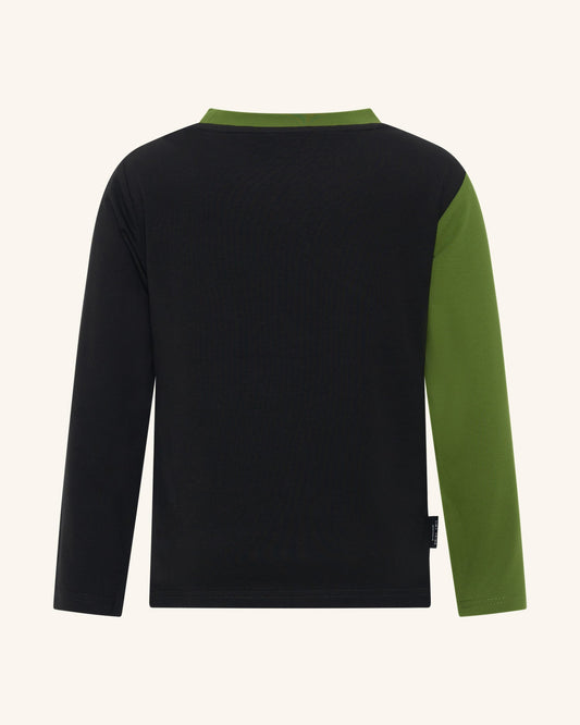 Core Segment Tee Multi by Tiny Tribe with bold color block detailing