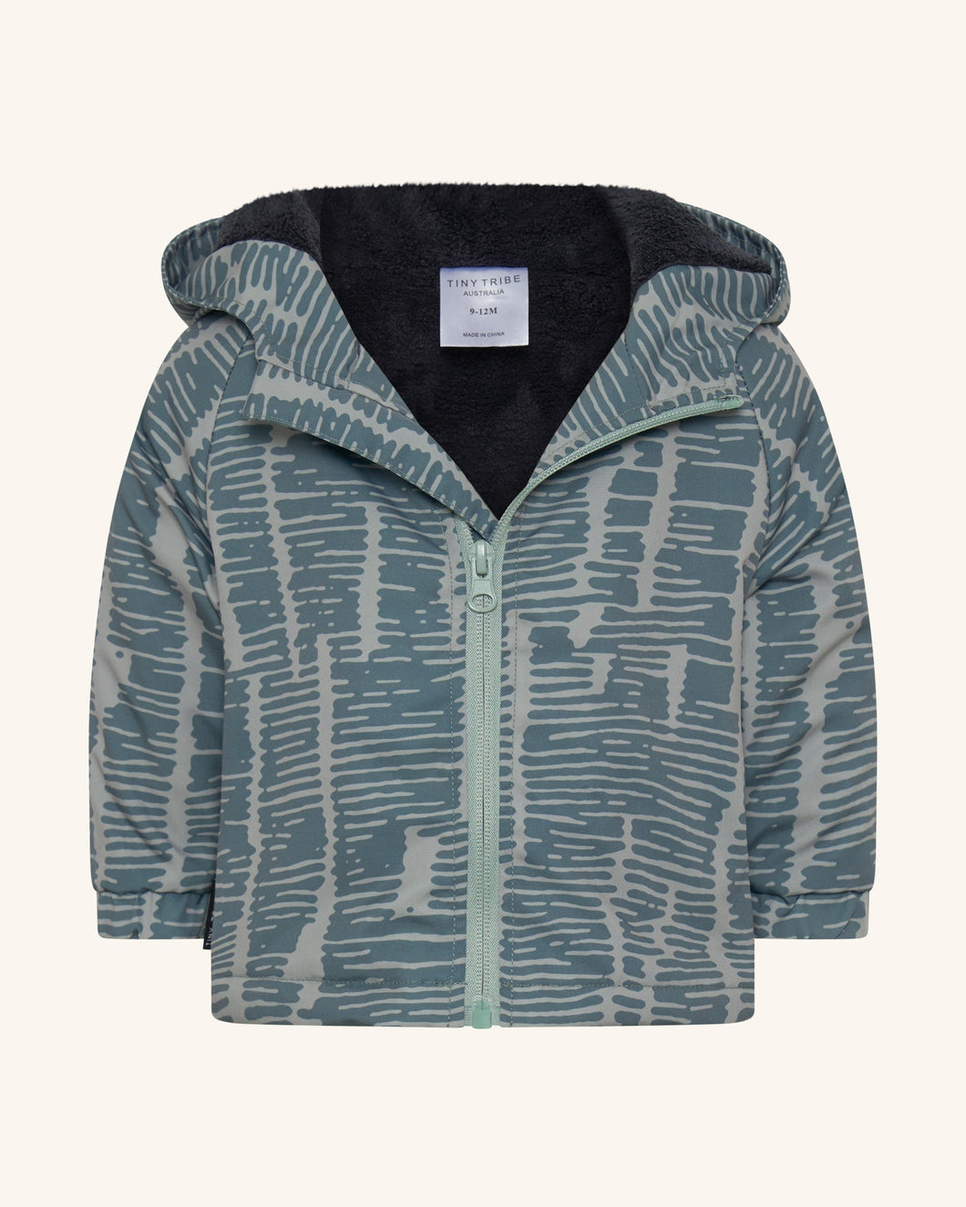 Tiny Tribe - Broken Stripe Wind Breaker - Sage