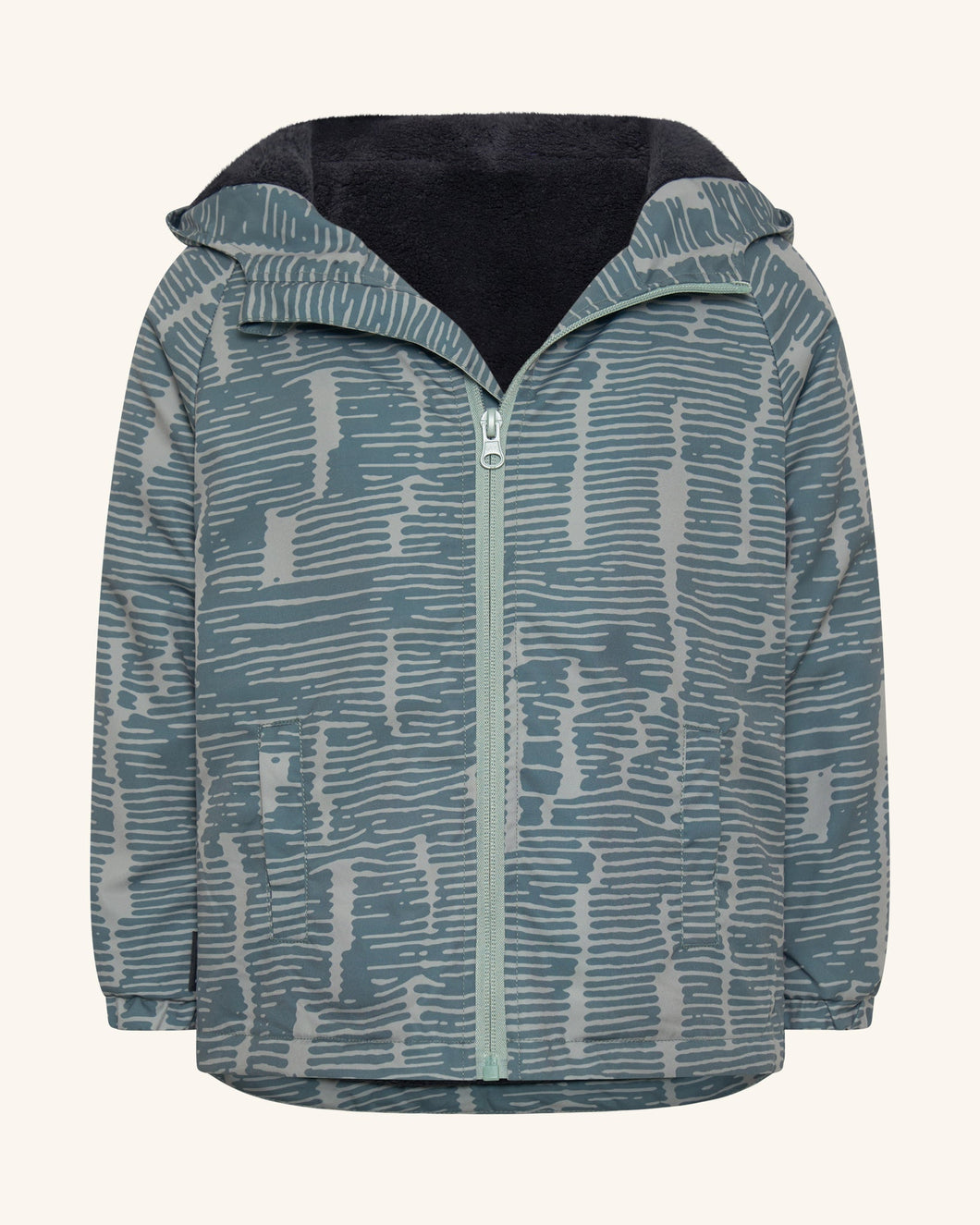 Tiny Tribe - Broken Stripes Wind Breaker - Sage