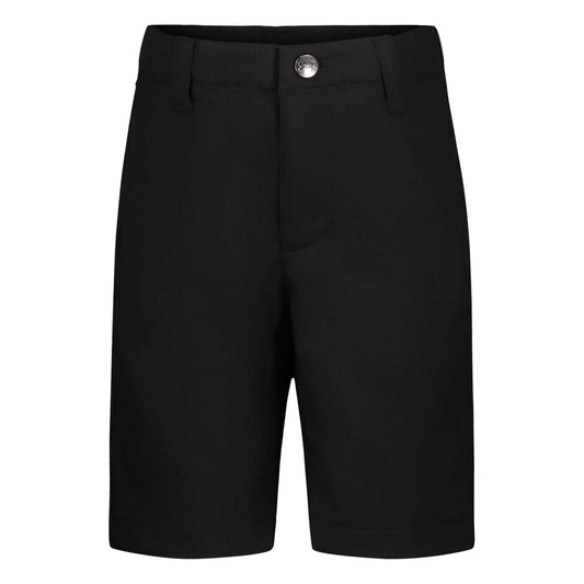Under Armour Boys' Golf Medal Play Shorts in Black with adjustable waistband and functional pockets