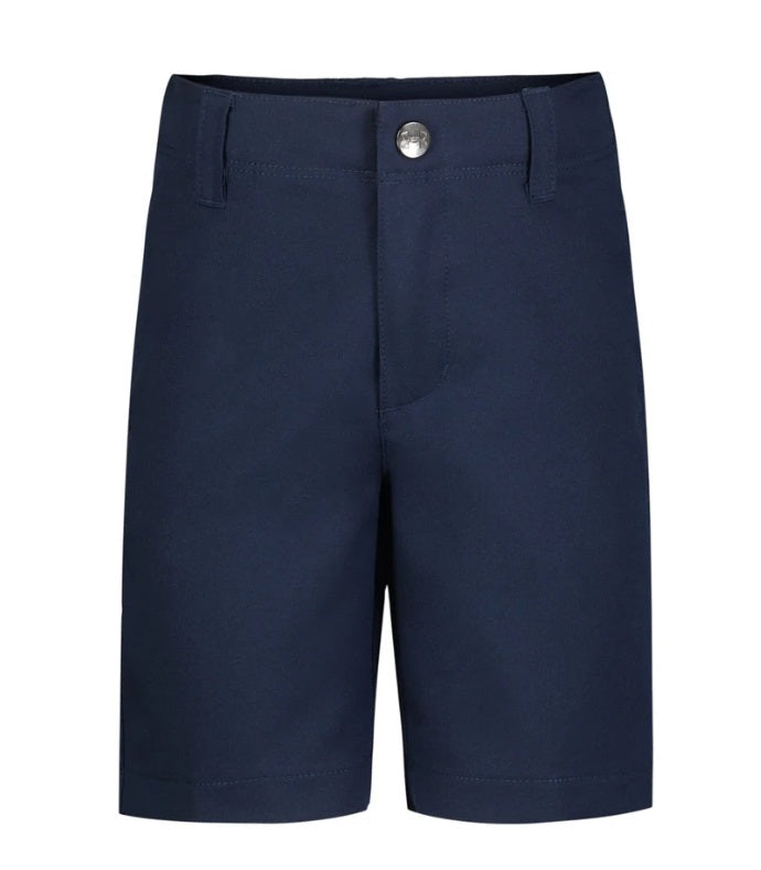 Under Armour Boys' Golf Medal Play Shorts in Navy with adjustable waistband and functional pockets