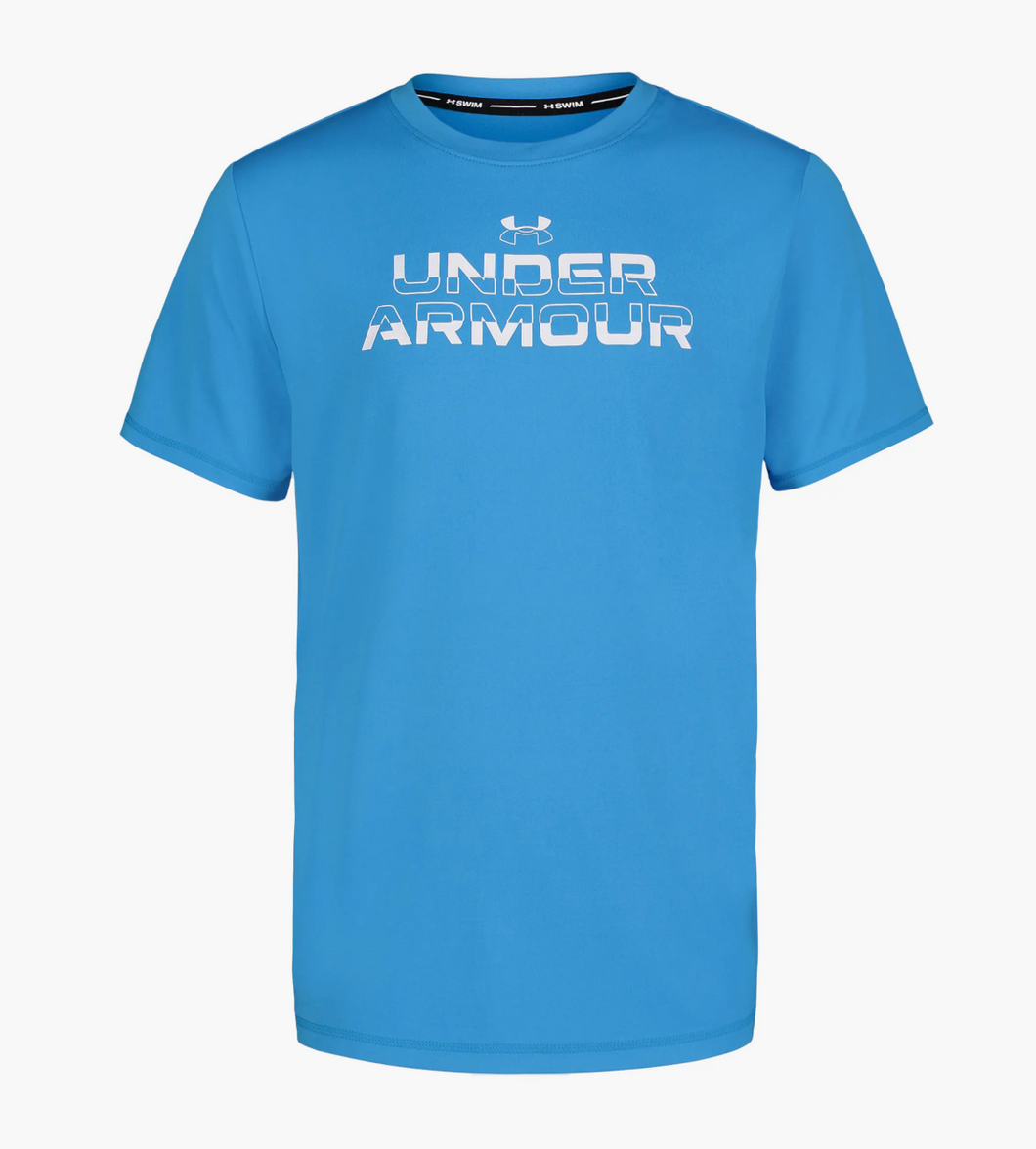 Under Armour Wordmark Surf Shirt-Ether Blue
