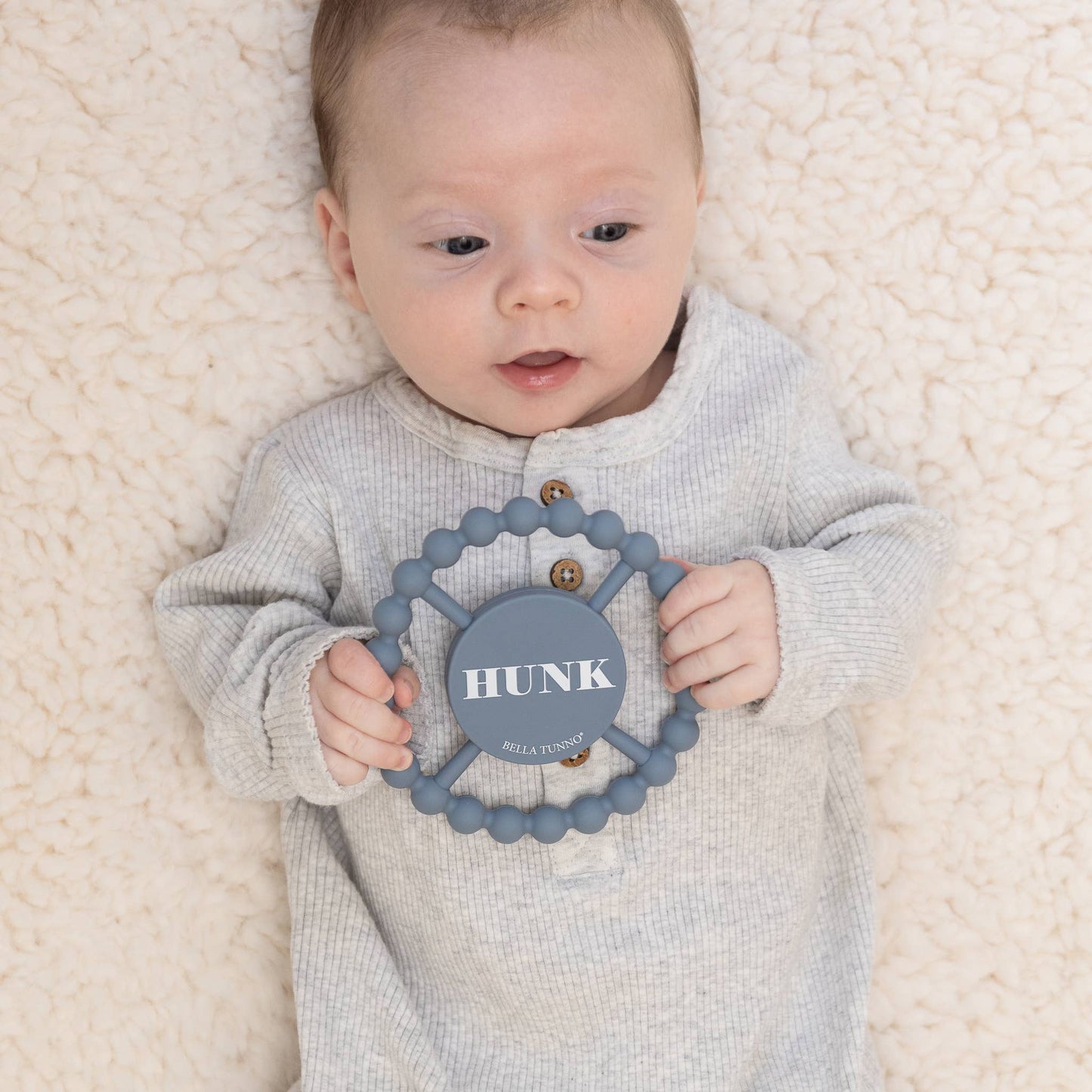 Happy Teether - Hunk Blue