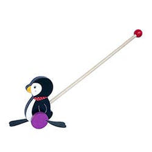 Load image into Gallery viewer, Birchwood Trading - Wooden Walk Toy: Penguin
