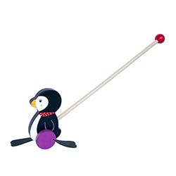 Birchwood Trading - Wooden Walk Toy: Penguin