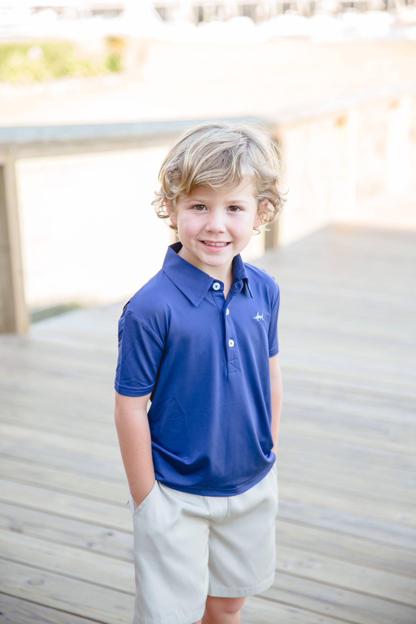 Offshore Fishing Polo - Navy