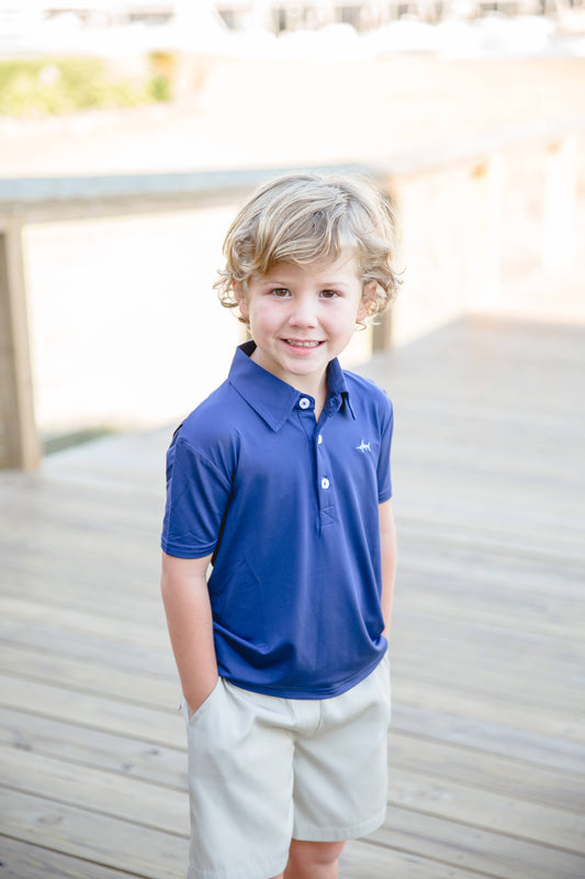 Offshore Fishing Polo - Navy