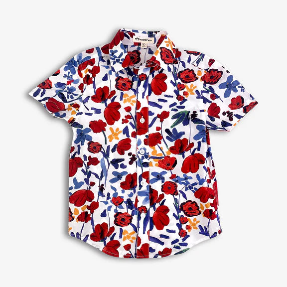 Day Party Shirt - White Rose - Appaman