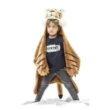 Load image into Gallery viewer, Birchwood Trading - Huggable Dress-Up Animal Disguise Blankets!: Tiger
